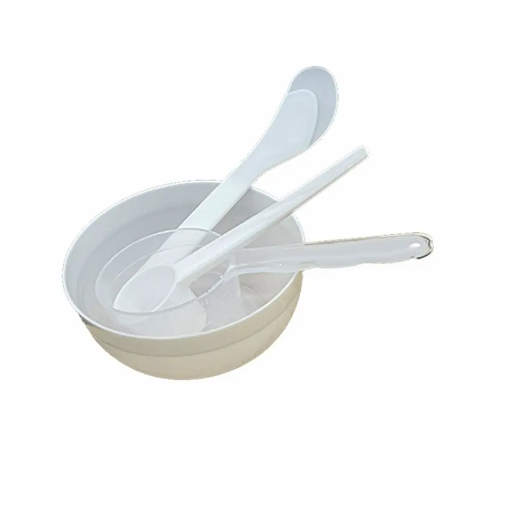 4Pcs/Set Makeup Tools DIY Face Mask Mixing Bowl Set Mini Plastic Facial Mask Spatula Tool Reusable Soft Beauty