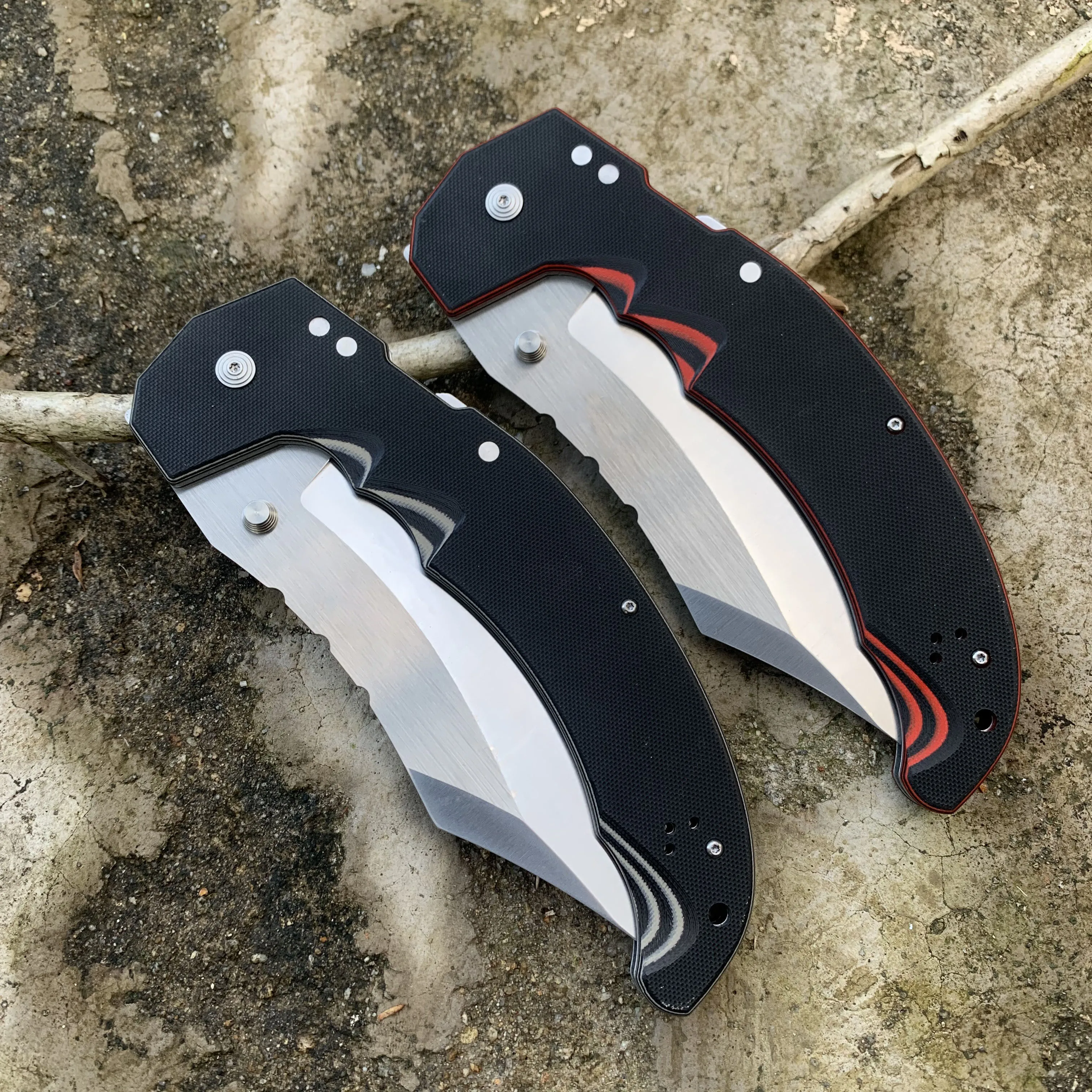 Description Picture 2 of itemHigh hardness Cold Large Camping Tactical Hunting Knife AUS10A Blade Outdoor Folding Survival Tools For Men Jungle combat Knives