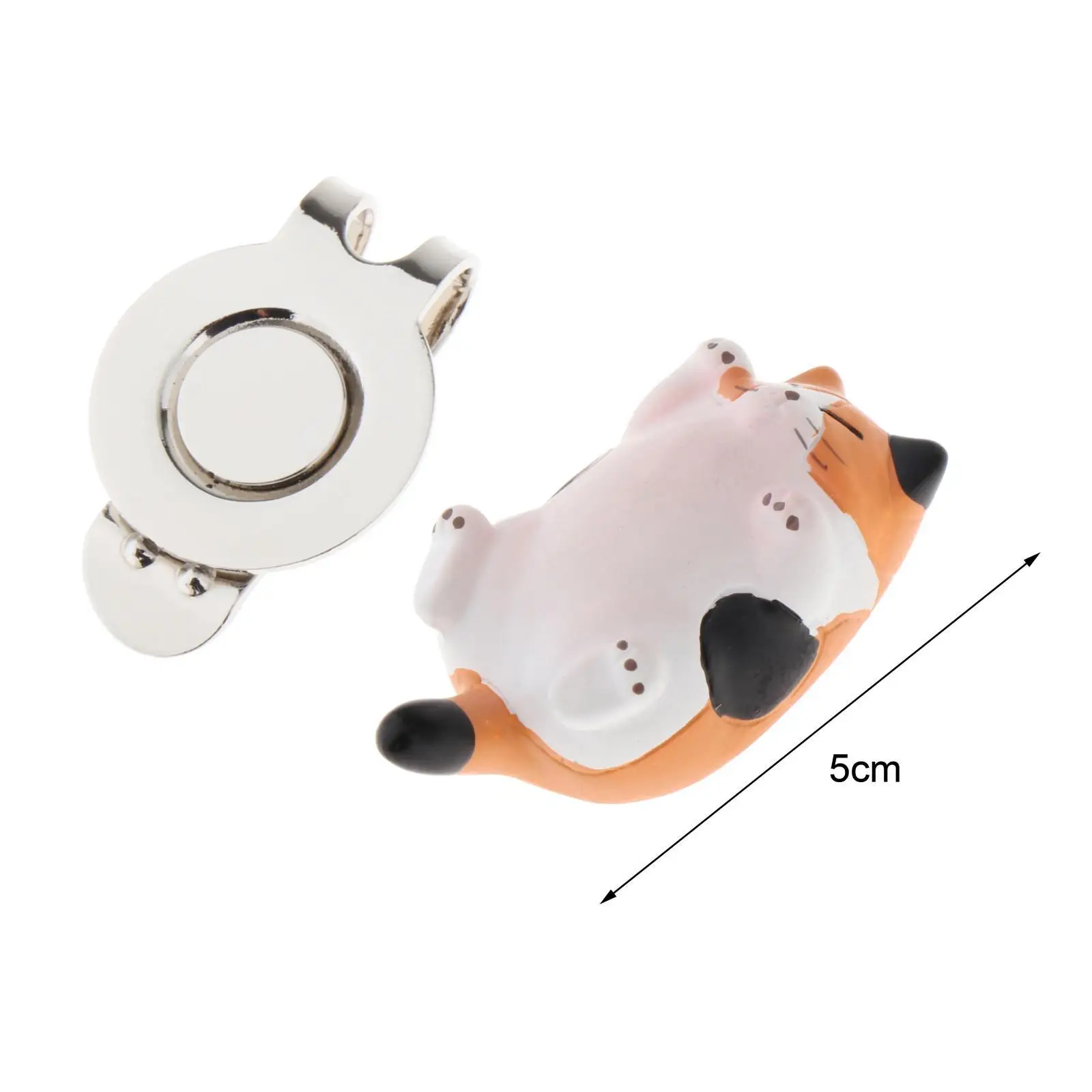 Kitten Golf Ball Marker Bright Colors Lightweight Mark Position Creative Golf Bag Accessories Hat Clip Gift for Men Women