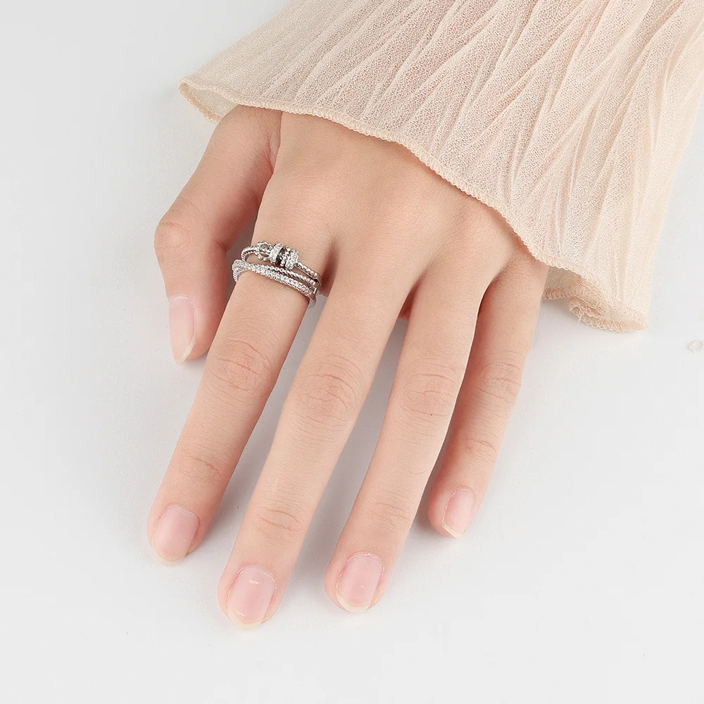 Anillo giratorio antiestrés para mujer