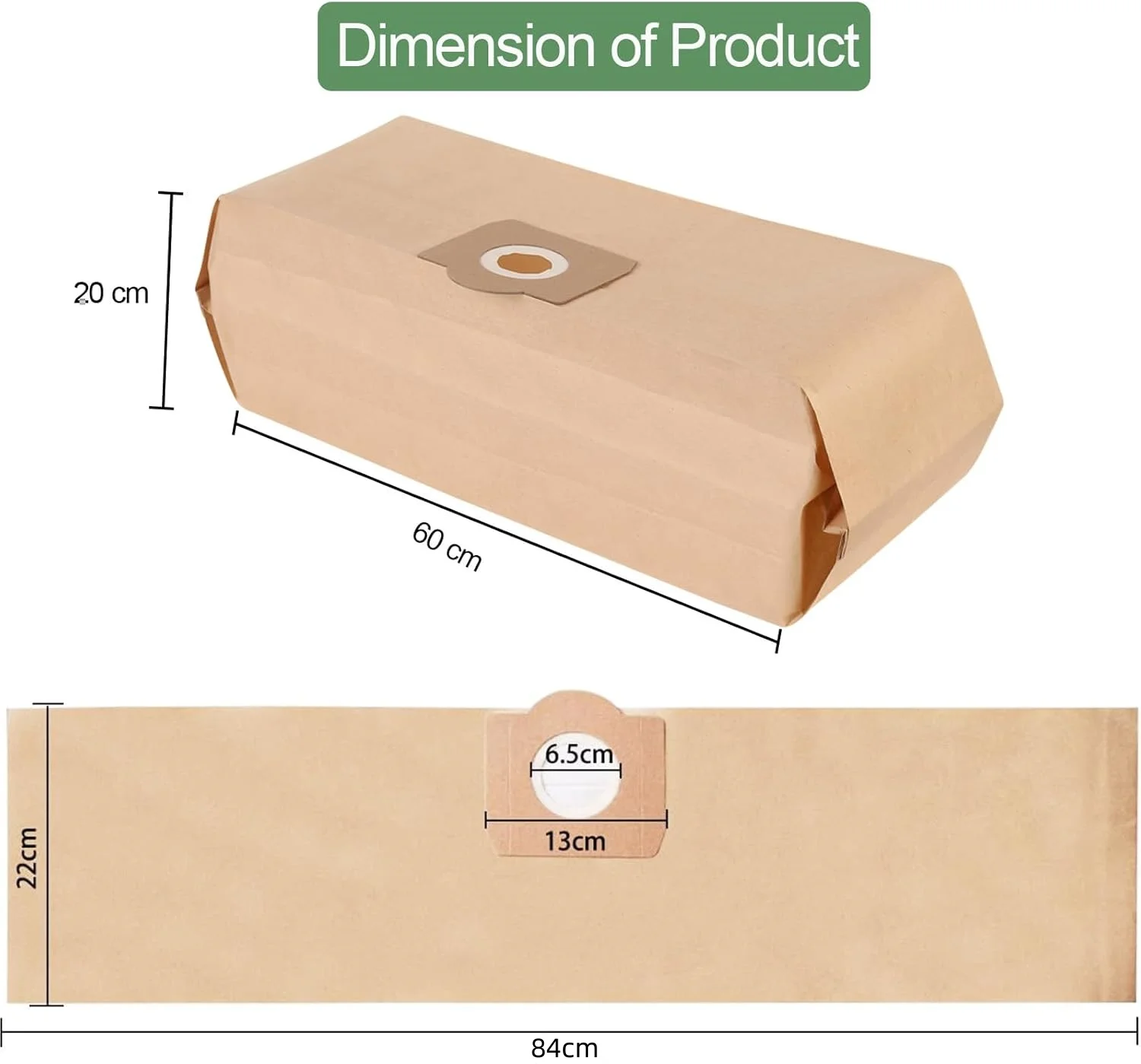 10 Sacchetti Aspirapolvere 6.959-130.0 - Carta Kraft, Per Modelli WD3 Series - Foto 2