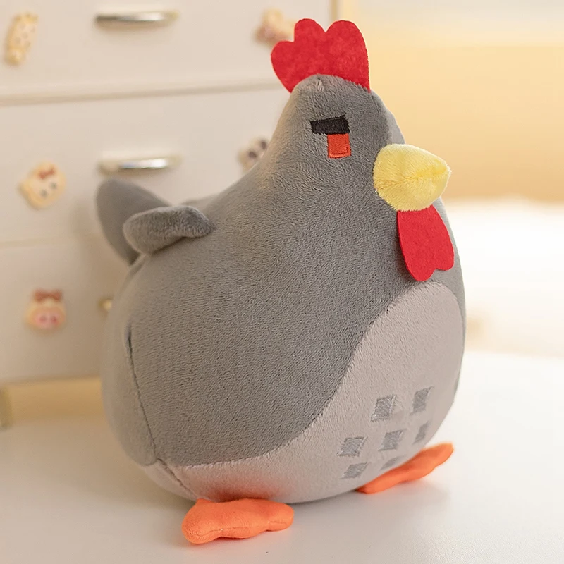 Stardew Valley Huhn-Kissen, Plüsch, 20 cm, weiches Stofftier, Spielzeug, Cartoon-Figur, ideal für Kindergeburtstag, Raumdekoration – Detail 5
