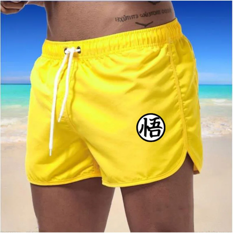 Men's summer beach pants suitable for both men and women, quick drying swimming pants, jogging sports and casual shorts 4