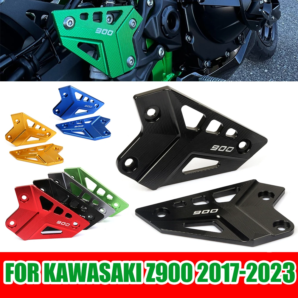 Repose-Pieds Moto Pour Kawasaki Z900 2017-2022 - En Aluminium Noir - Accessoire Confort Pour Conduite