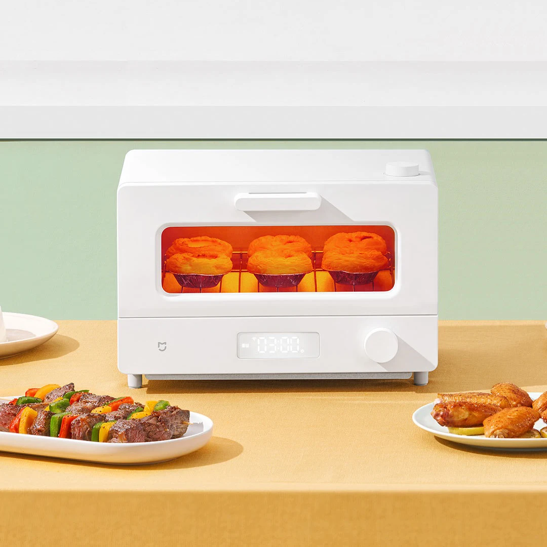 Electric Oven XIAOMI MIJIA Smart Steam Small Oven 12L Tabletop Home 1300W High Power Precision Temperature Control Steam Pizza