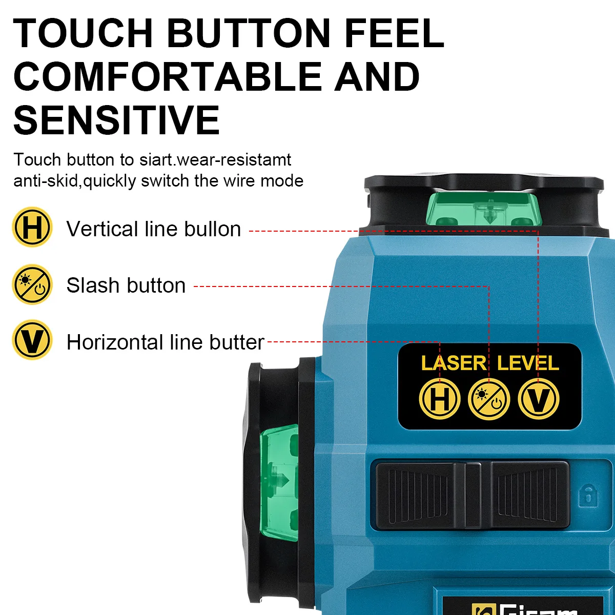 16 Lines 4D Laser Laser Level Self-leveling Powerful Green Beam 360 Horizontal a