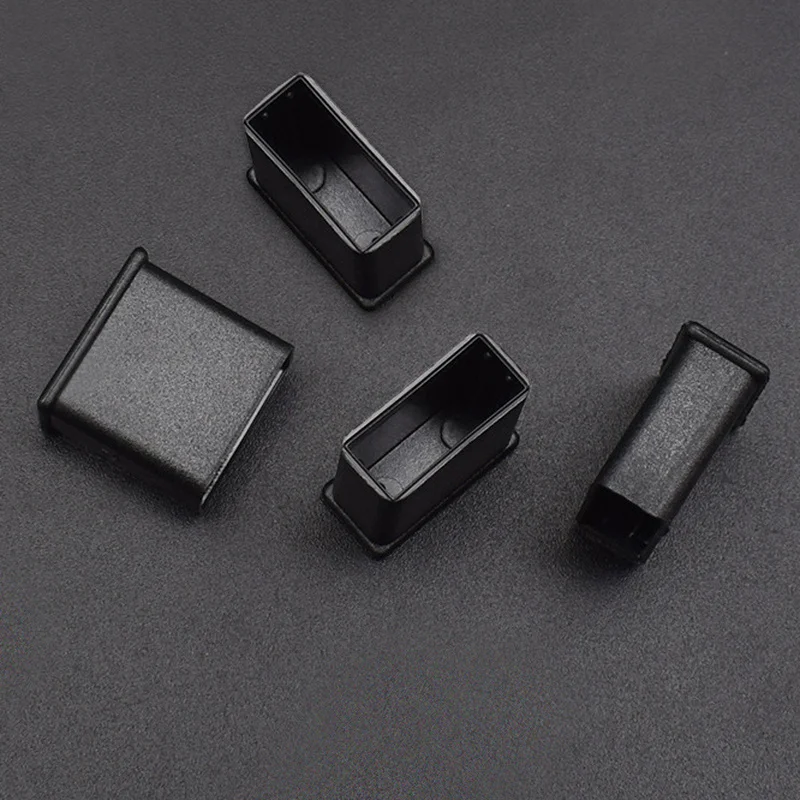 

10Pcs Plastic USB A Male Anti-Dust Plug Stopper Cap Cover Black Clear For PC, AV equipment, Cell phone Dust Plug Cover Stopper
