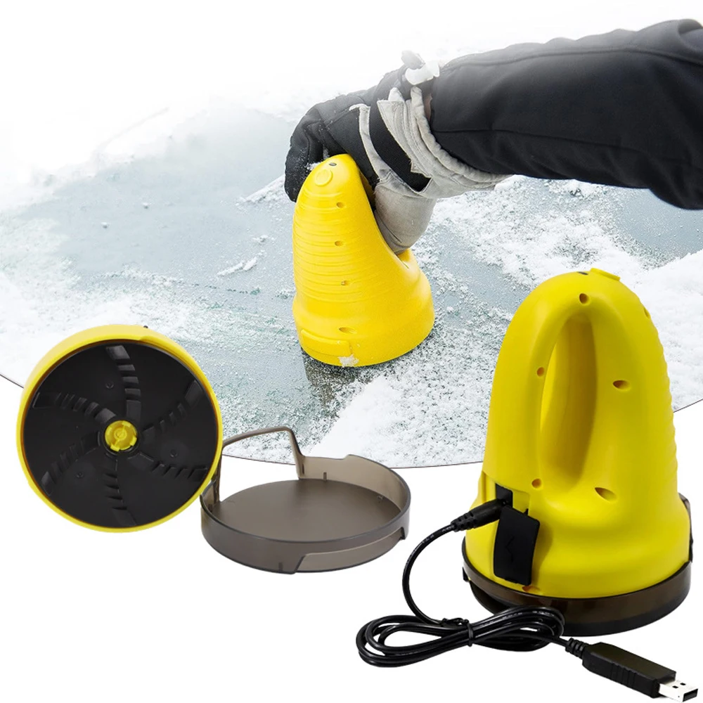 Heated Snow Ice Scraper for Car - Electric Heated Auto Windshield