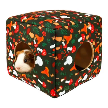 Guinea Pig House Bedding Cage Hamster Small Animal Nest Winter Warm Pet Bed for Chinchilla Mice Squirrel Guinea Pig/Rat/Hedgehog