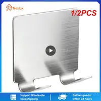 1/2PCS Hot Large Fogless Shower Mirror For Shaving Acrylic Anti-Fog Shaving Mirror with Razor Holder Hooks Wall Hanging Mirror 1