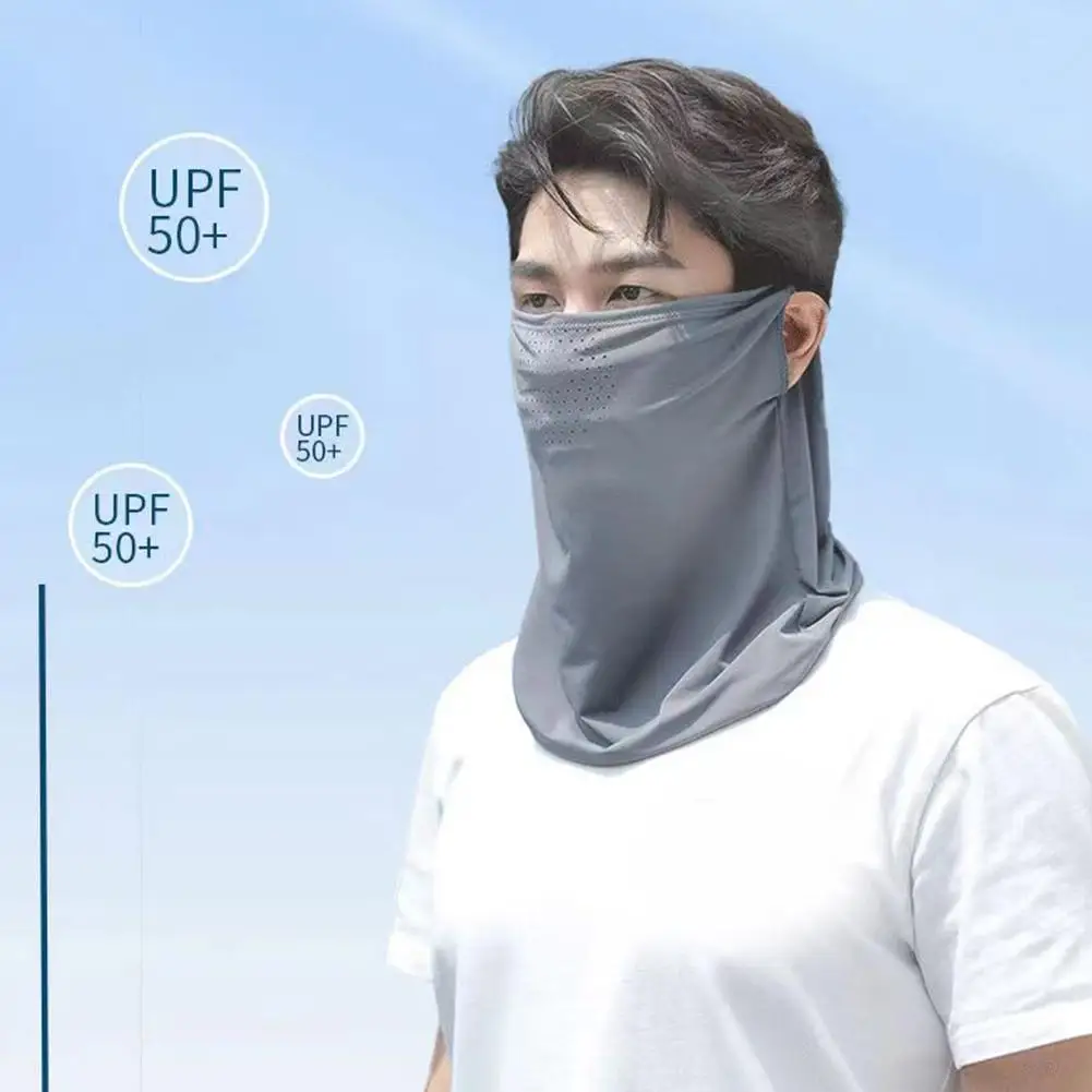 UV Protection Outdoor Neck Wrap Cover Sports Neck Wrap Cover Sunscreen Face Scarf Face Cover Ice Silk Mask Dropshipping