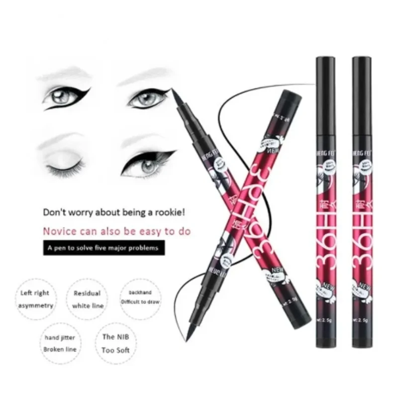 Liquid Eyeliner Black Liquid Eyeliner Make Up Waterproof Eyeliner Pencil 36H Long-Lasting Liquid Eye Liner Pen Quick-Dry No Blooming Makeup Tool