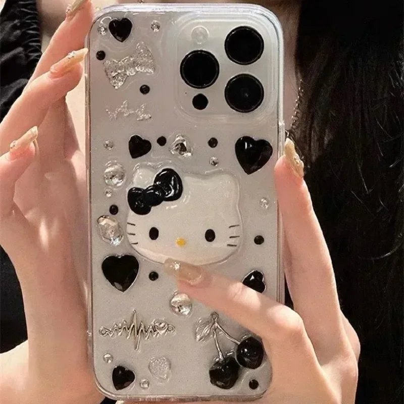 aliexpress.com - Fashion Sanrio Hello Kitty Apple 15 Promax Phone Case IPhone 14/12/13/XS MAX Shockproof Anti-wear Anti-drop Protective Case