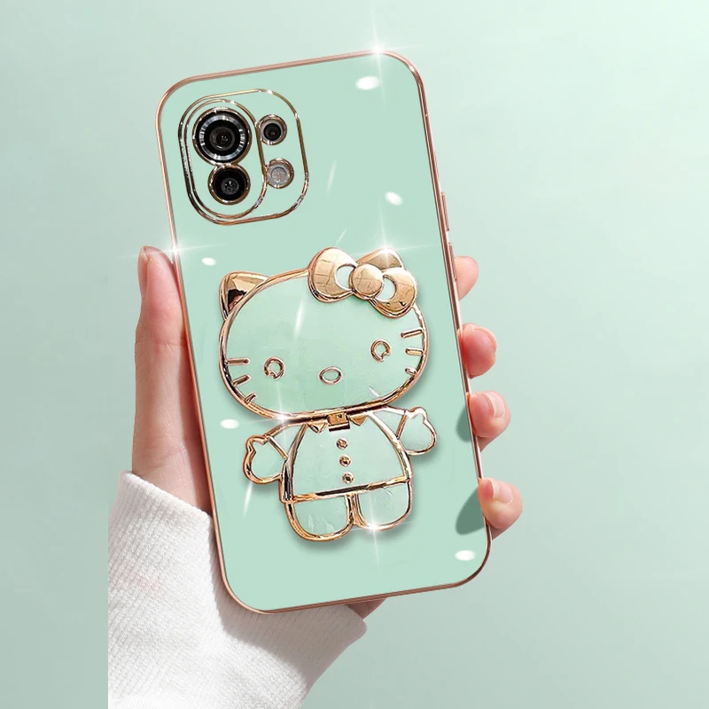 thumbnail image 1 of Funda con soporte de espejo Hello Kitty para Xiaomi Redmi Note 12, 4G, 5G, Turbo Plus, 12S, 11, 11S, 10, 9, 9S, 8 Pro, 12C, 10C, 10X, 9A, 9C, 1 of 5