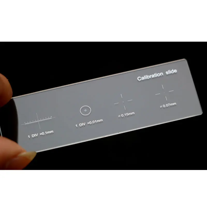Microscope Slide Staining 0.01mm Microscope With 4 Measuring Scales ...