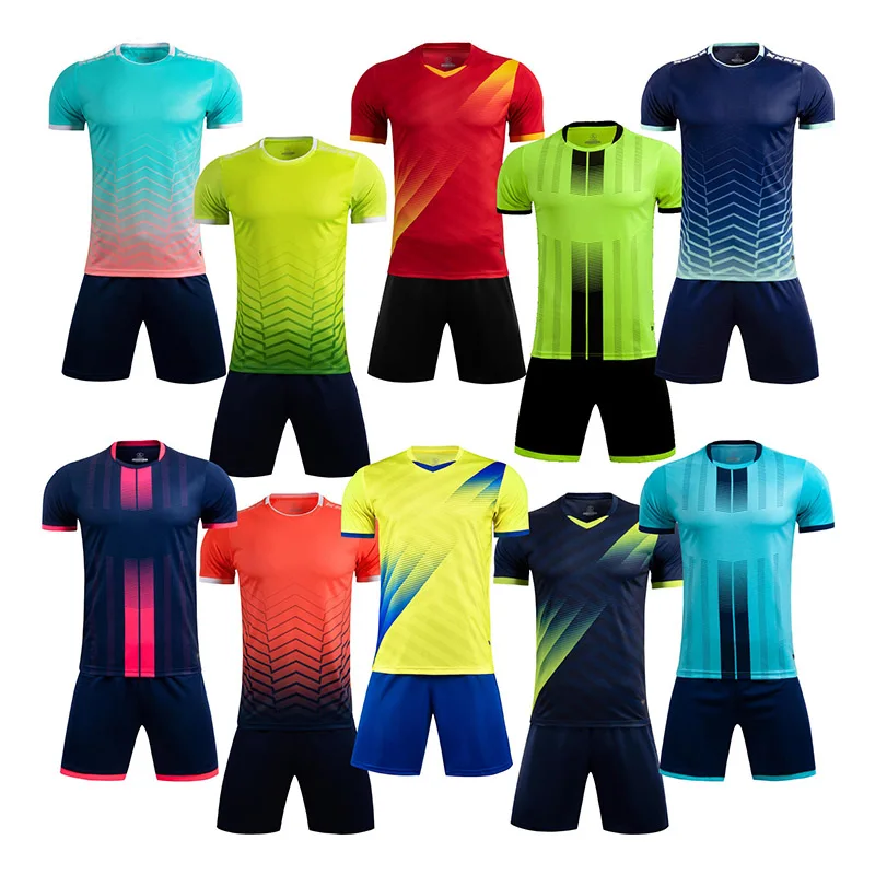 Football Uniform Sports Uniform Sets Men Football Jersey Adult Kid Personalize Soccer Uniform Kit Sports Clothes Women Futsal Sportswear Boy Training Tracksuit Child