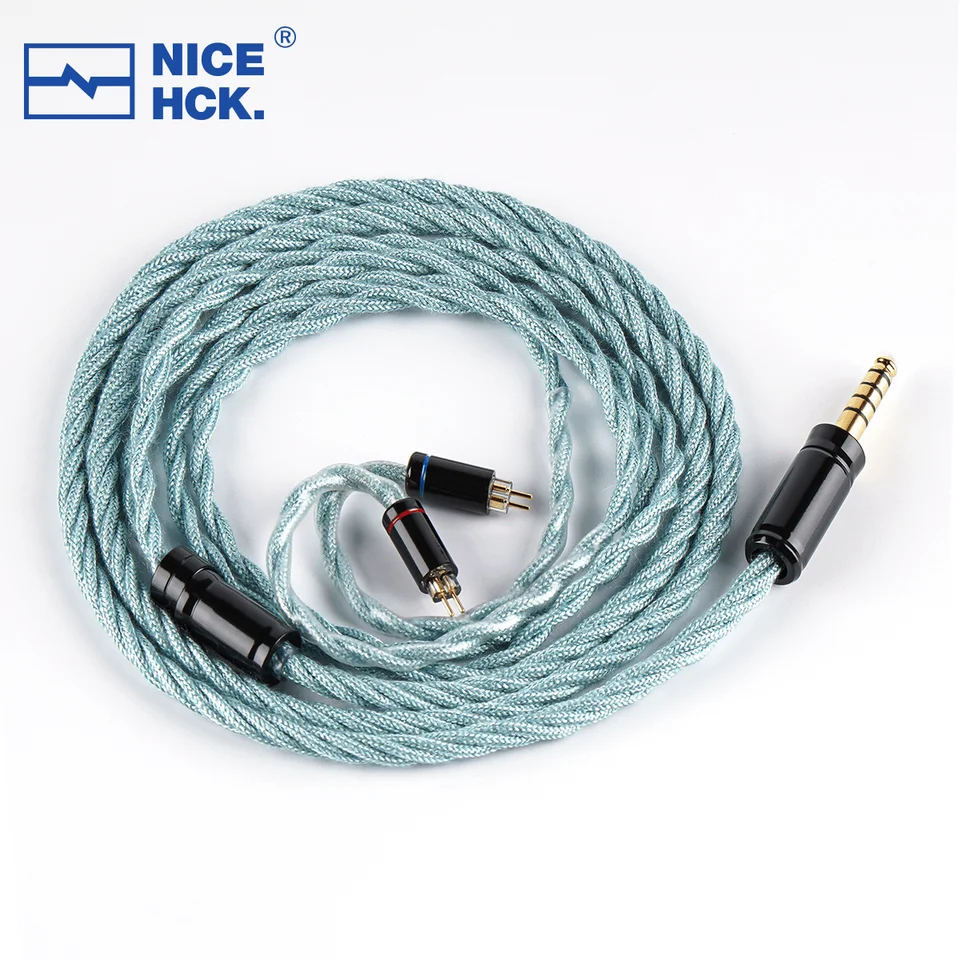 イヤホン NICEHCK EpicCuAg Super8N NICEHCK SuperCyan」 7N OCC(高
