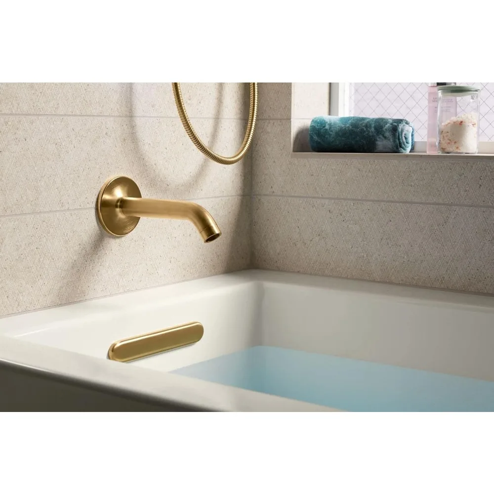 K-1-LA 60x30" Alcove Bath Integral Apron/Flange Left Drain Modern Style