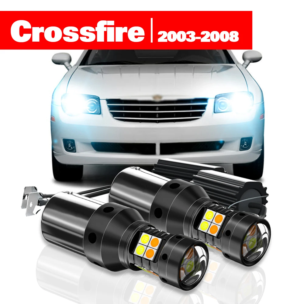 For Chrysler Crossfire 20032008 Accessories 2pcs LED Dual Mode Turn