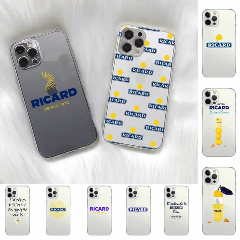 RICARD Phone Case for iPhone 11 12 13 mini pro XS MAX 8 7 6 6S Plus X 5S SE 2020 XR clear case iphone 12 mini leather case