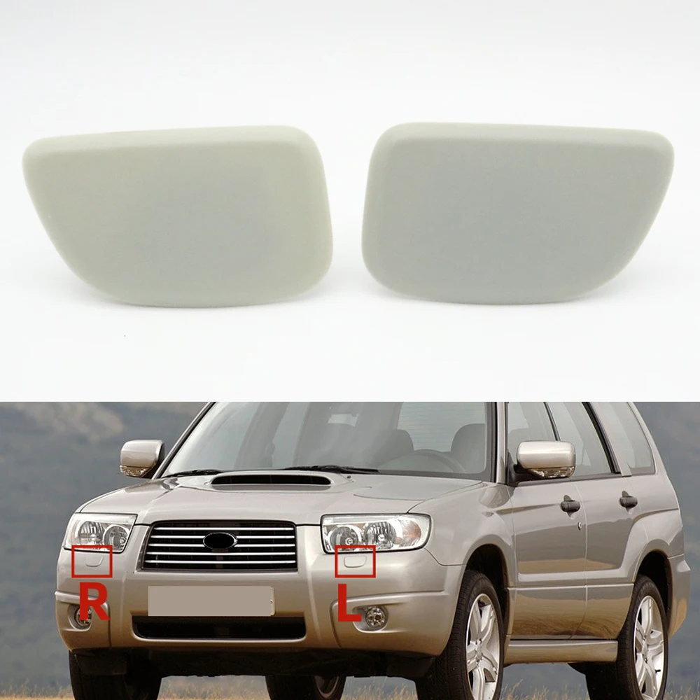 For Subaru Forester 2005-2008 Front Bumper Headlight Washer Spray Nozzle Cover Headlamp Jet Cap