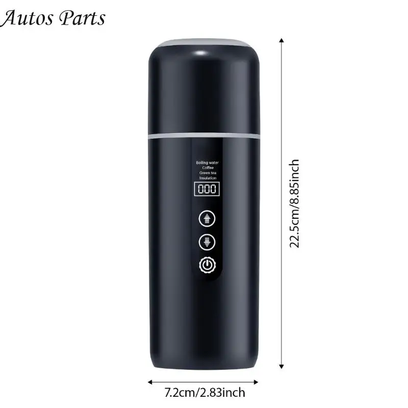 57BA 도로 여행 캠핑에서 뜨거운 음료를 위한 현대적인 계획 USB 자동차 가열 컵