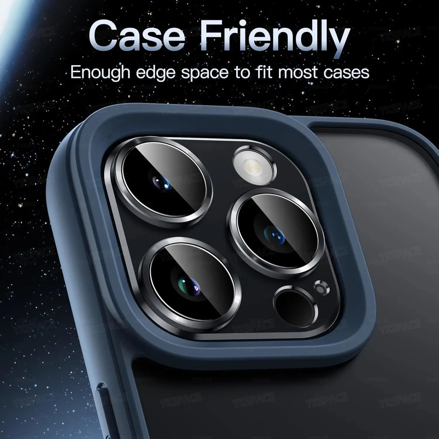 Premium Dual Pack Metal Alloy & Tempered Glass Camera Lens Protector Film