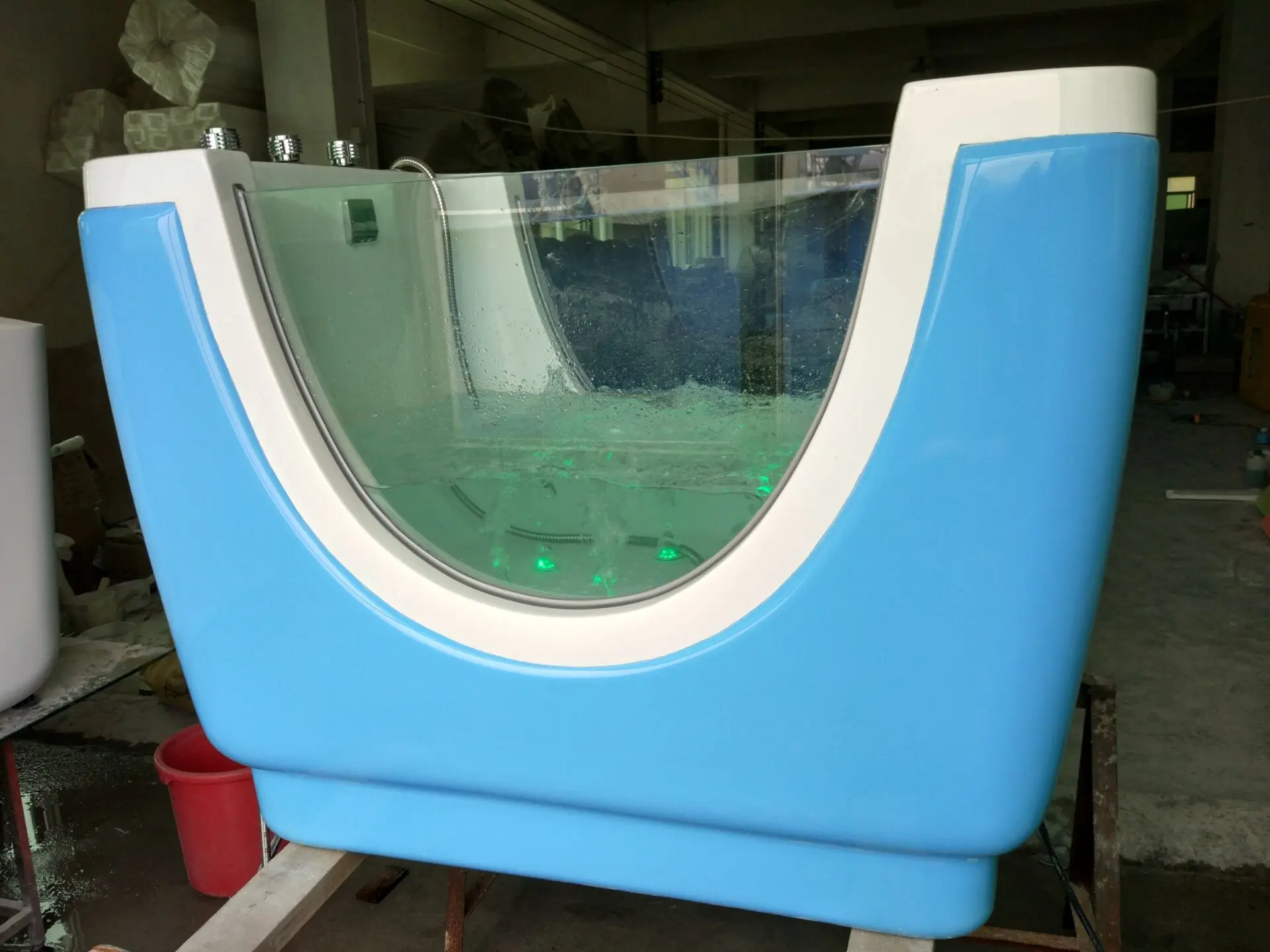 Environment-friendly Colorful Acrylic whirlpool Kid Baby Spa Baby Massage Freestanding Bathtub Children Bath Tub