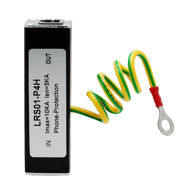 Hot-3X Telephone Fax Surge Protector Thunder Arrestor RJ11 Kl01-P4H Black RJ11 ADSL