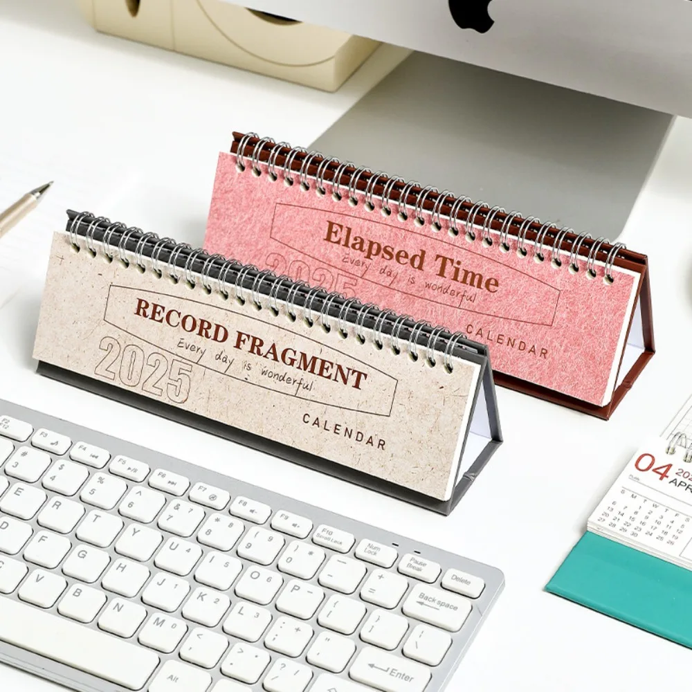 Vintage-Inspired Colorful Desk Calendar & Weekly Agenda Planner Set