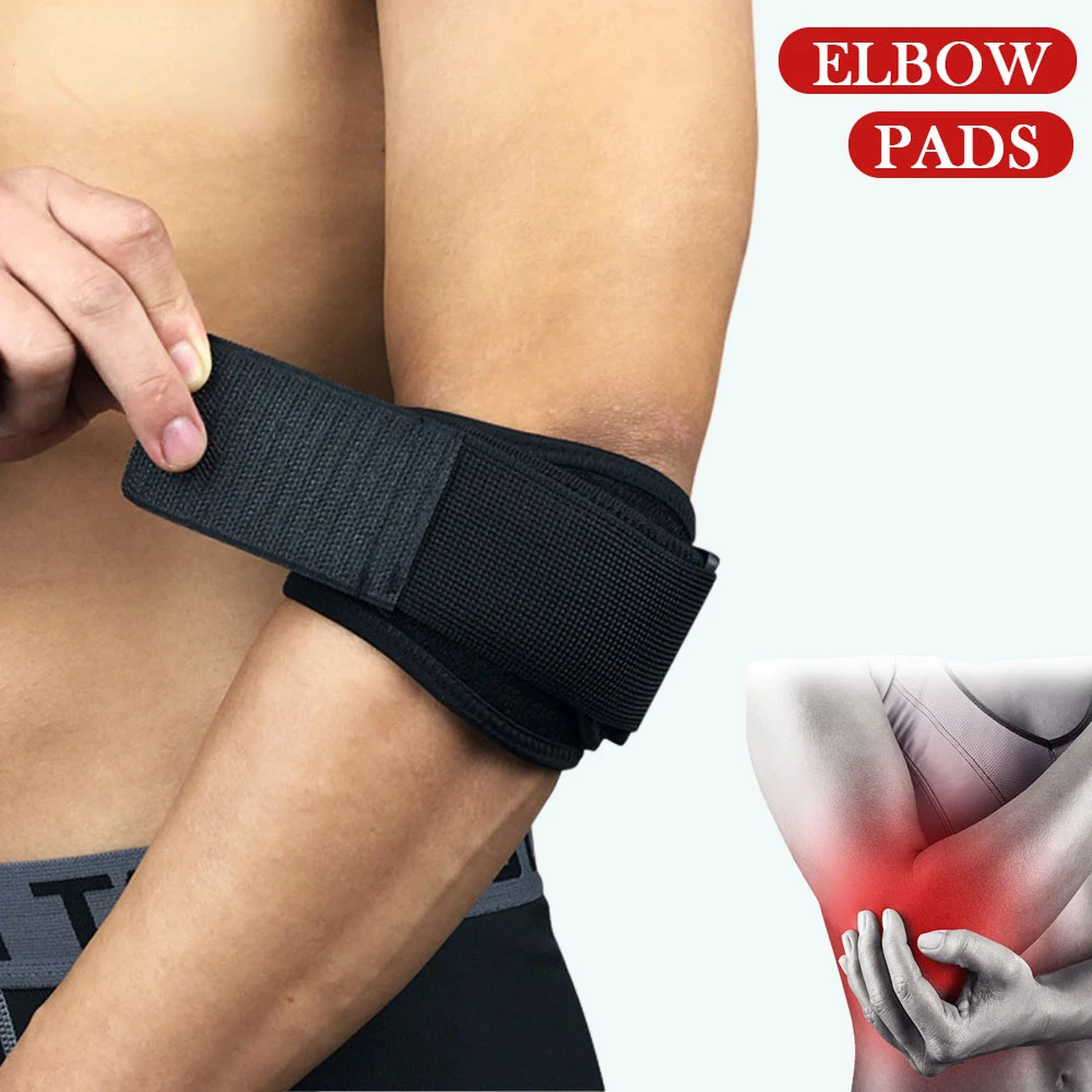 Elbow Brace Support Straps Adjustable Band with GEL Pad for Tennis Golfer Relieve Tendonitis Forearm Pain