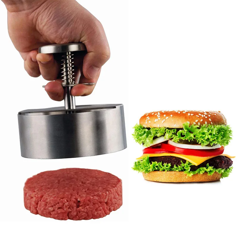Burger Press Burger Maker Hamburger Press Hamburger Patty Maker 304 Stainless Steel Non-Stick Burger Press for Making Meat Patties and Thin Burgers