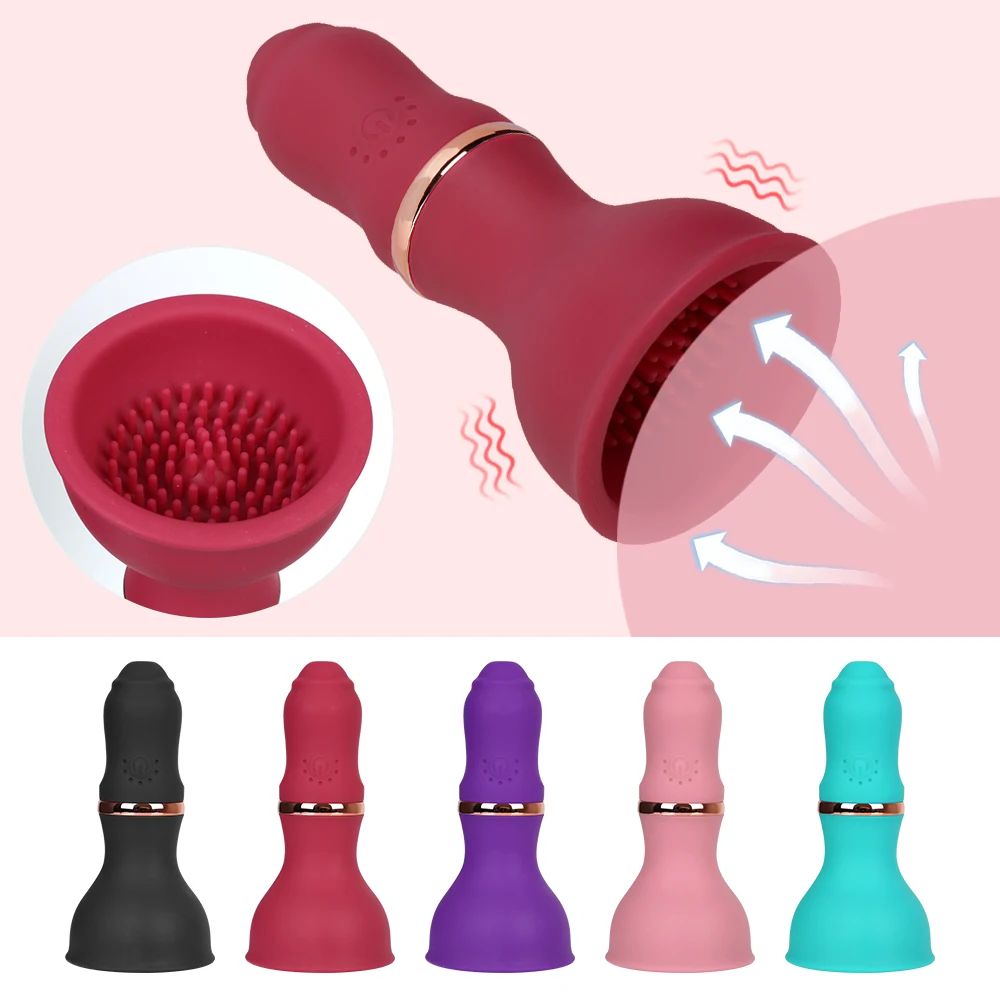 

7 Modes Suction Cup Vibrator Mute Female Masturbator Nipple Clitoris Massager Adults Sex Toys for Women Breast Pump Vibrator