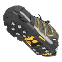 Outdoor Non-Slip Ice Snow Grips Cleat Crampons Over Shoe/Boot Traction Cleat Slip-On Stretch Footwear 2