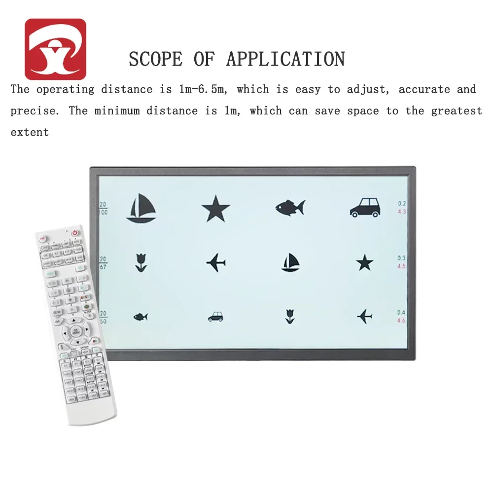 

21.5 Inch Wall-mounted LCD Visual Acuity Vision Chart Optical Testing Monitor Eye Testing Chart SC-800