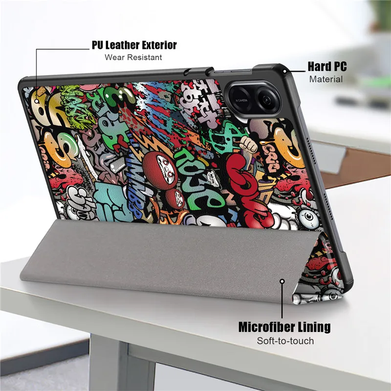 Cute Painted Shockproof Hard pc Back Case para Huawei Tablet Case Unicórnio Cat Honor Pad x9 x8 Pro x8 Pro - Imagem 5
