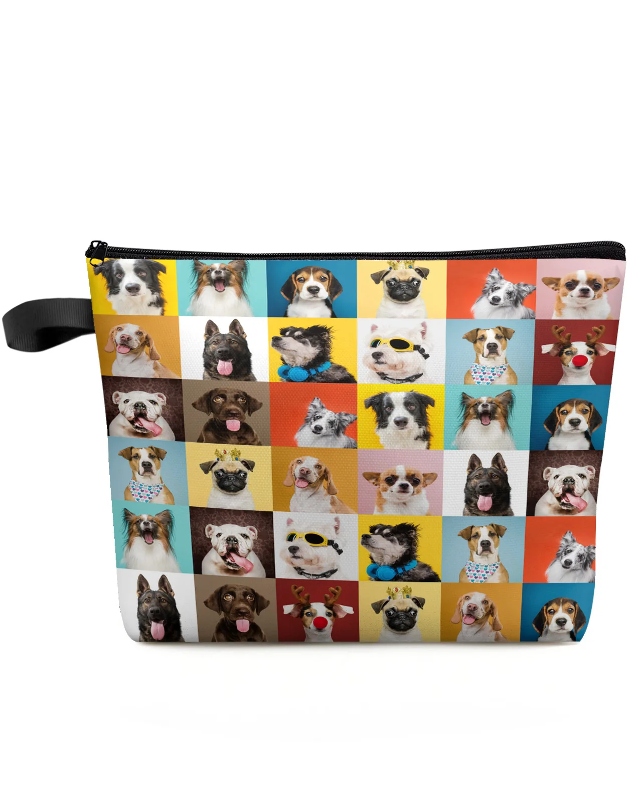 

Bulldog Border Collie Bull Terrier Pet Dog Makeup Bag Pouch Travel Essentials Women Cosmetic Bags Organizer Storage Pencil Case