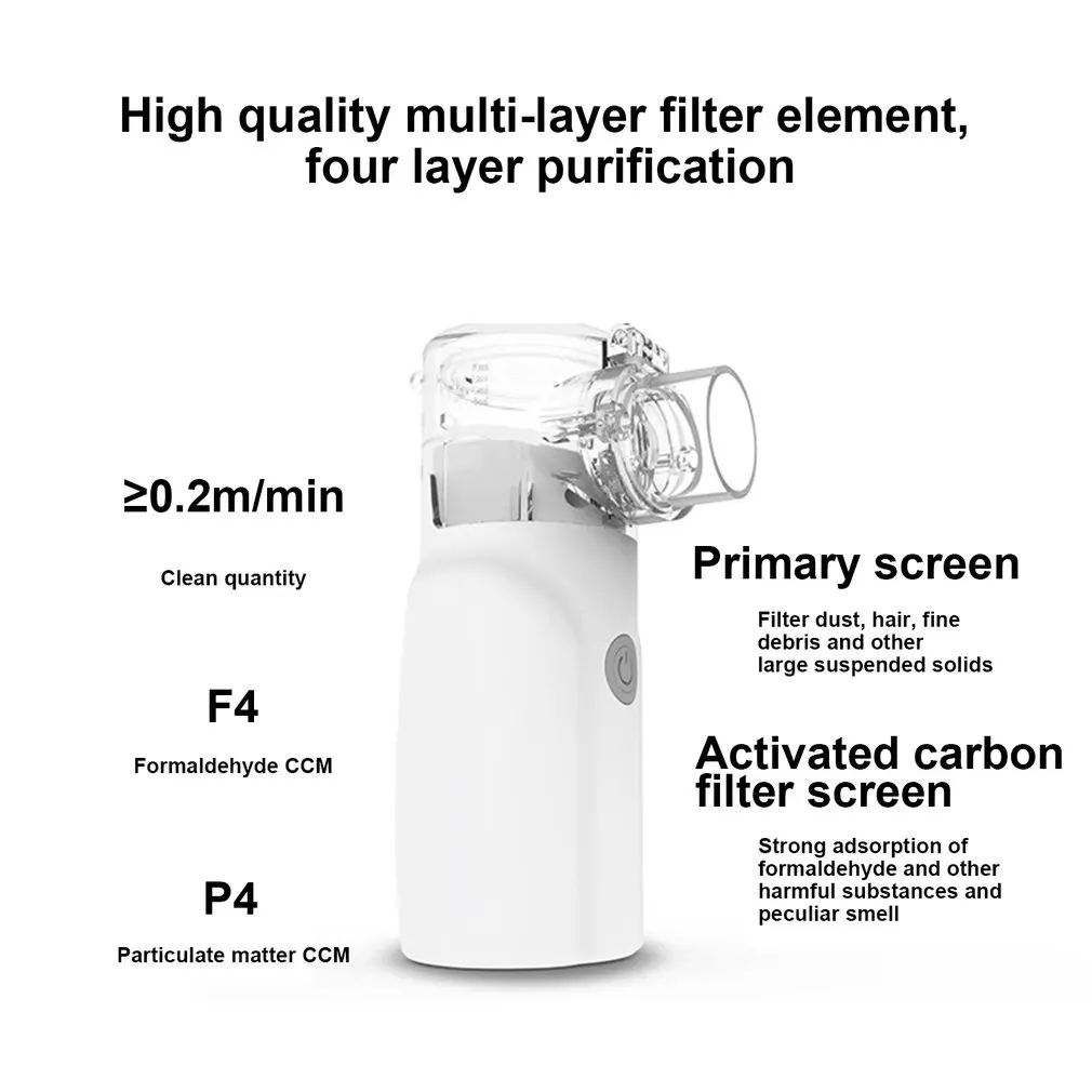 Nebuliseur a main atomiseur inhalateur a vapeur mailles domestique  pulverisateur portable electrique nebuliseur USB machine pour enfants et  adultes