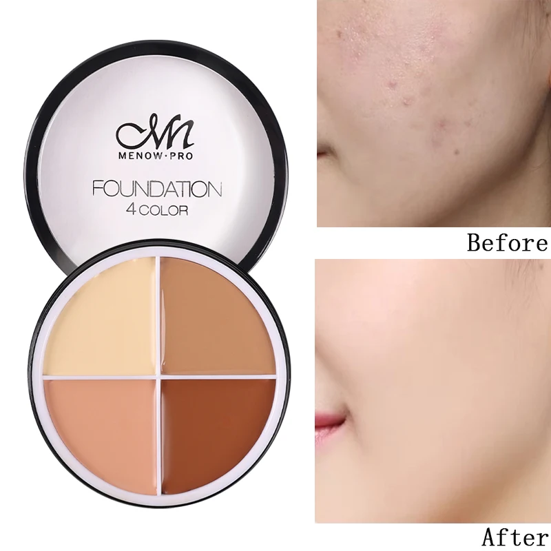 

Четырехцветный консилер Sdotter, основа под макияж, палитра, увлажняющий долговечный чехол для темных кругов, фотокрем, подходит для всех типов кожи