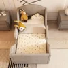 Standard Crib Size Toddler Bed round with Rail And round Headboard for Children Aged 18 Months to 6 Years 3
