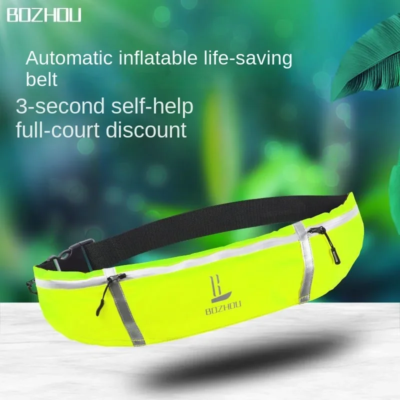 Adult Portable Professional Automatic Inflatable Fishing Life Jacket High Buoyancy Life Belt Swimming Ring
