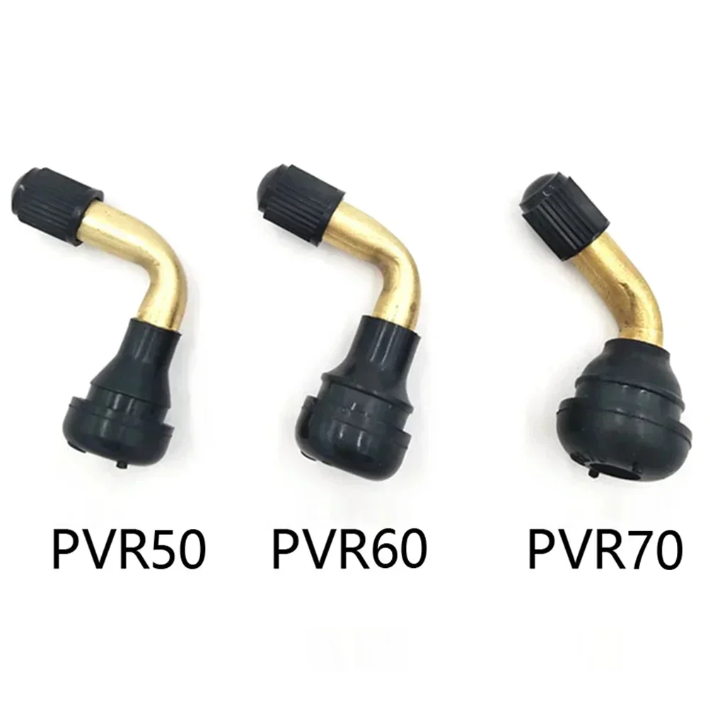 Tubeless Tyre Valve Stems For Electric Scooter Bike PVR70 60 50 45 Degree Electric Bicycle Nozzle Valve Accessories 2pcs