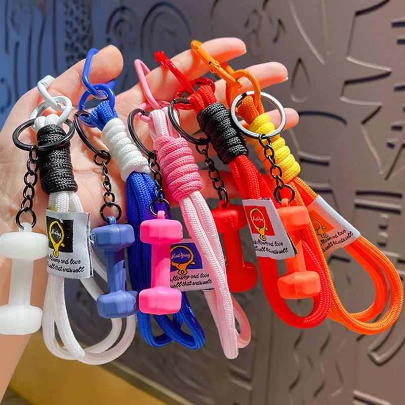 Wrist Lanyard Contrasting Colors Rope for Mobile Phone Strap Charm Anti-lost Keychain Lanyard Short Chain