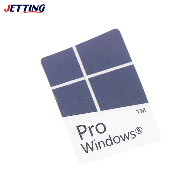 Blue Notebook Desktop Computer Windows10 Sticker WIN10 PRO Label 10pcs