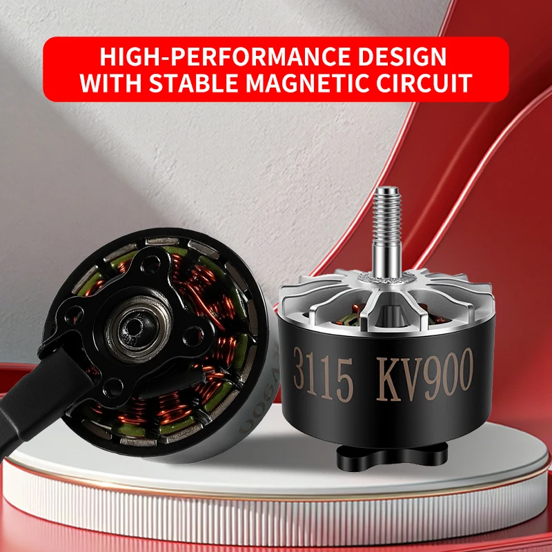 Ensemble de 4 moteurs Kuugro 3115 900KV brushless pour multiroror RC FPV