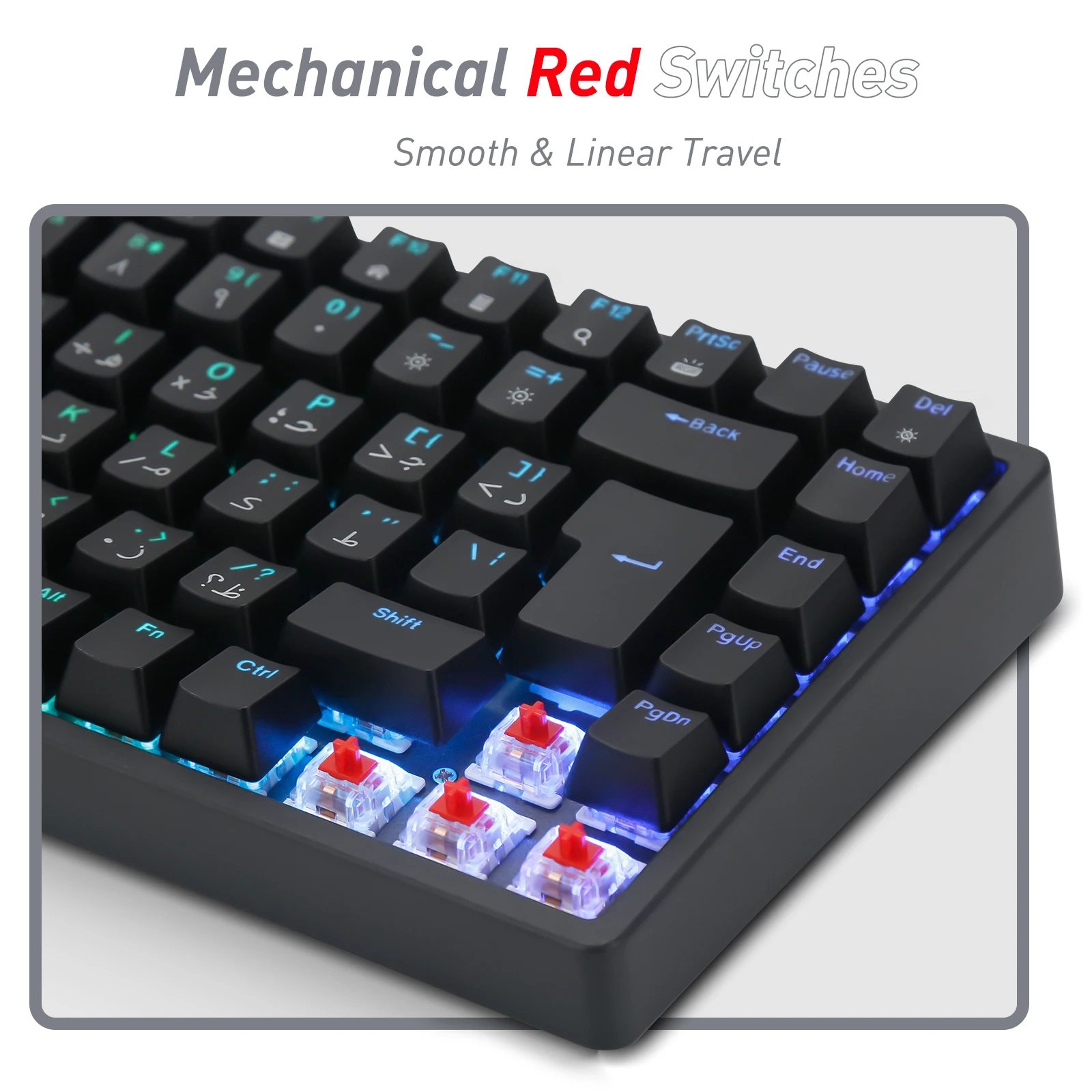 Cq84メカニカルゲーミングキーボード、有線キーボード、rgb