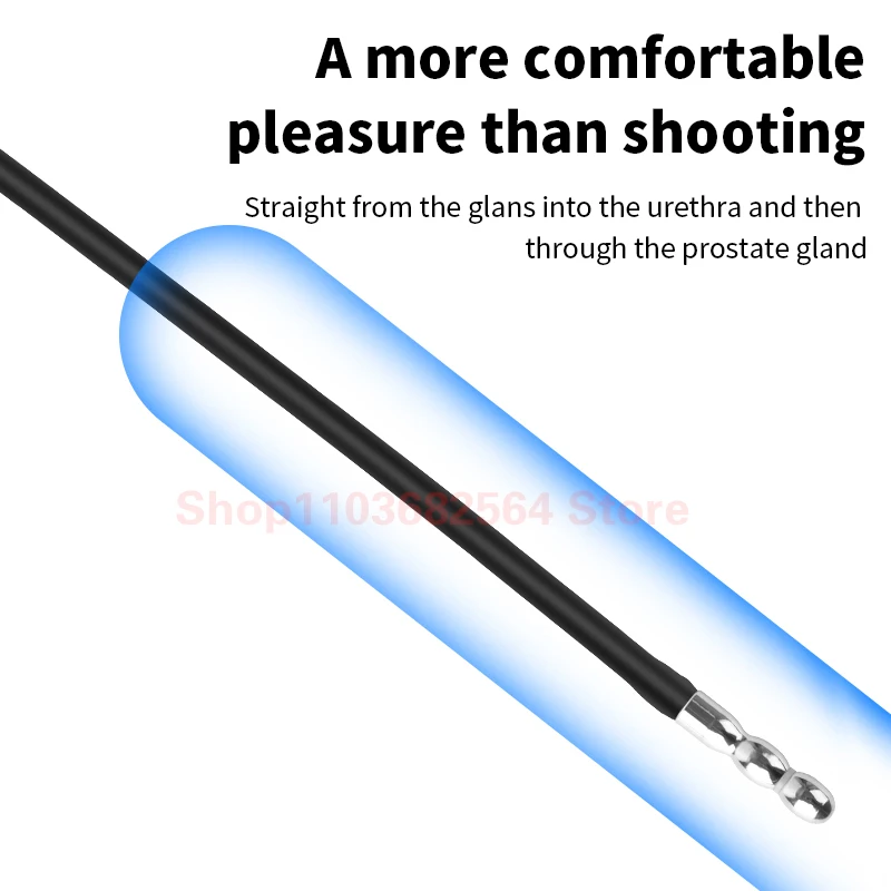 Electric Stimulation Urethra Plug Horse Eye Stick Sounding Insert Metal Males Plug Dilator Shock Masturbation Penis For Men