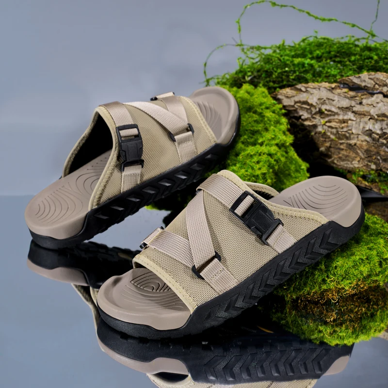 Summer Men Adjustable Outdoor Slippers Anti Slip Size 39-45