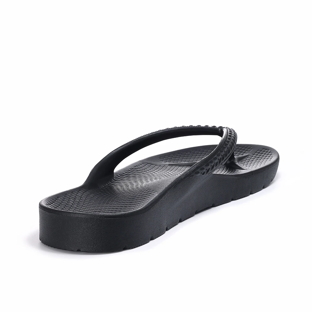 Shevalues Damen-Flip-Flops mit Fußgewölbestütze, bequeme, leichte orthopädische Sandalen für Plantarfasziitis, modische Strandpantoffeln – Detail 7