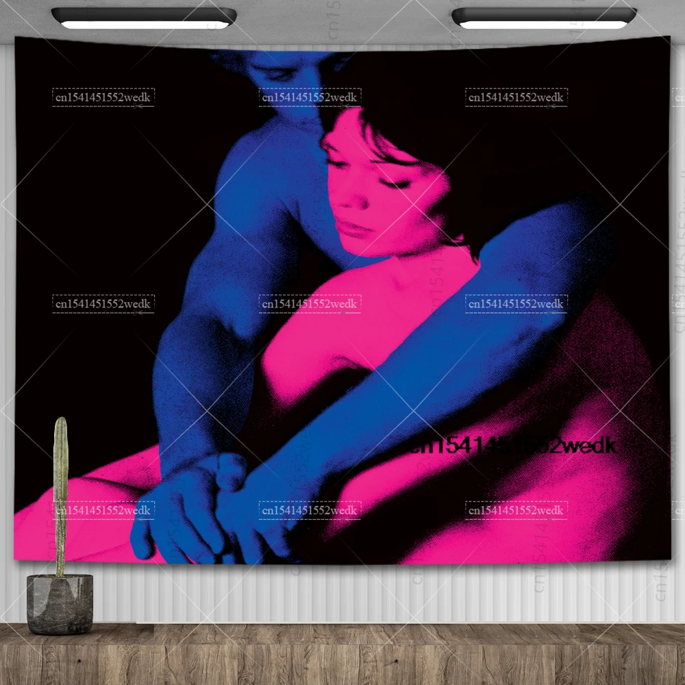 TV Girl Albums Who Really Cares Wall Poster Tapestry Psychedelic Couple Lover Art Tapestry Aesthetic Bedroom Decoration Painting tapestry decorations